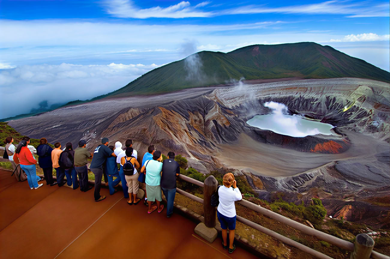Combo-Tour: Nationalpark Poás-Vulkan – Doka-Kaffeetour – La-Paz-Wasserfallgärten