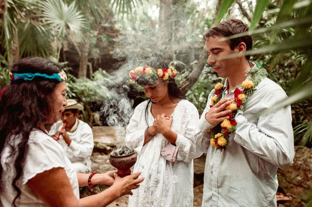 Traditionelle Maya-Hochzeitszeremonie