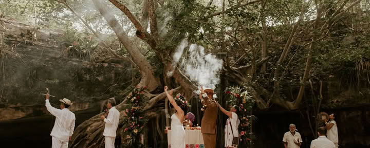 Traditionelle Maya-Hochzeitszeremonie