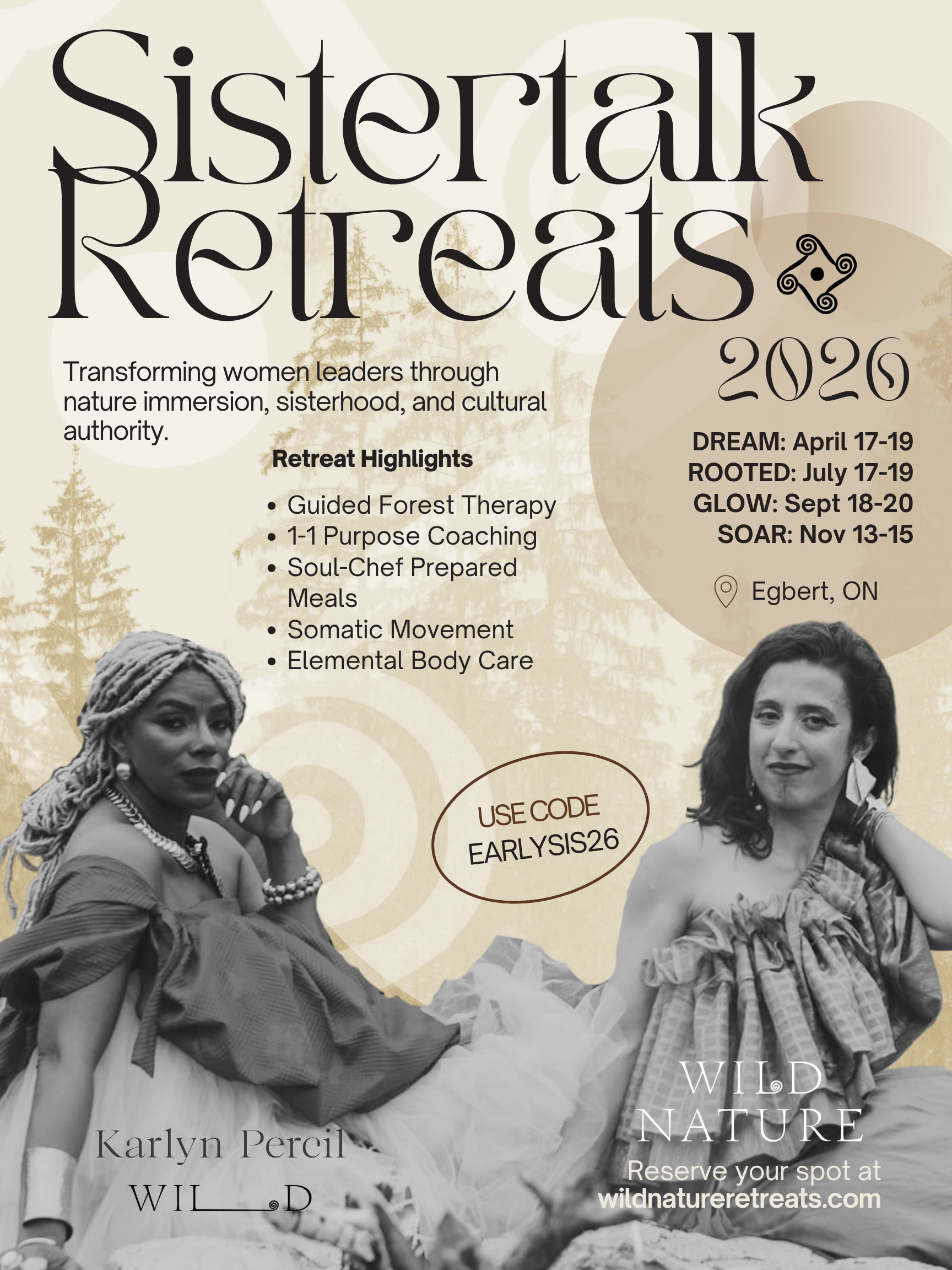 Sistertalk Retreats - SPÄTSOMMER-GLANZ: Mineral-/Natur-Element-Retreat — Wild Nature Retreats