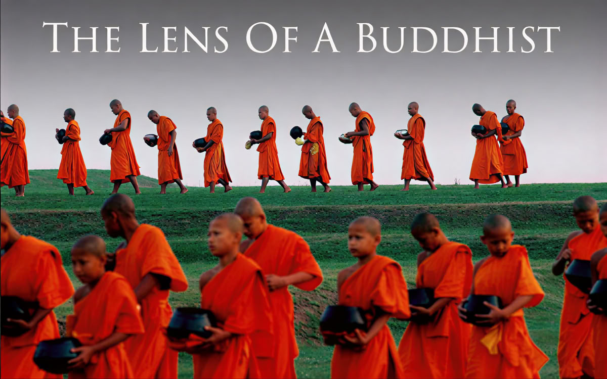 Die Linse eines Buddhisten