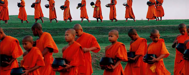 Die Linse eines Buddhisten