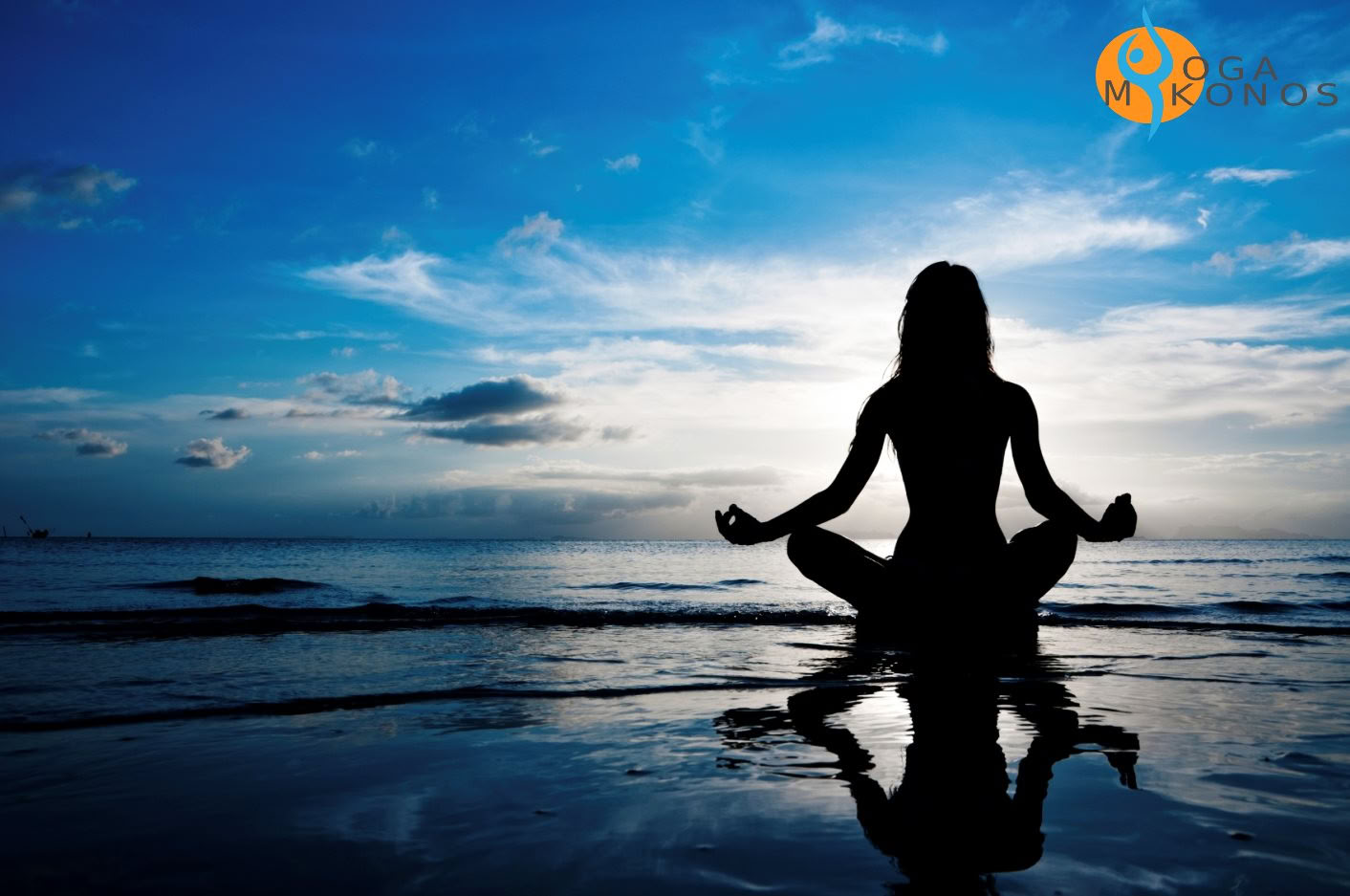 Sonnenuntergangs-Yoga