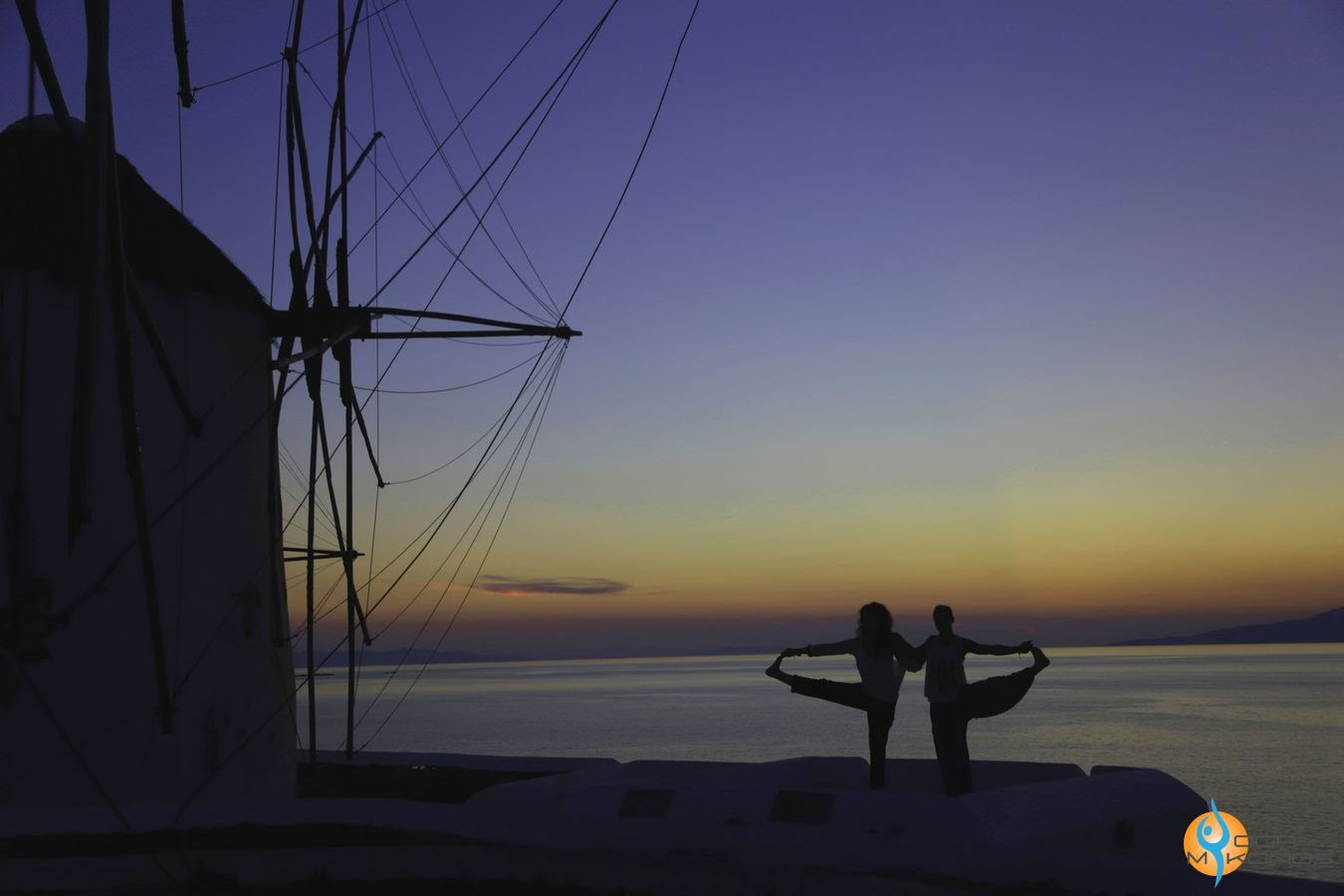 Sonnenuntergangs-Yoga