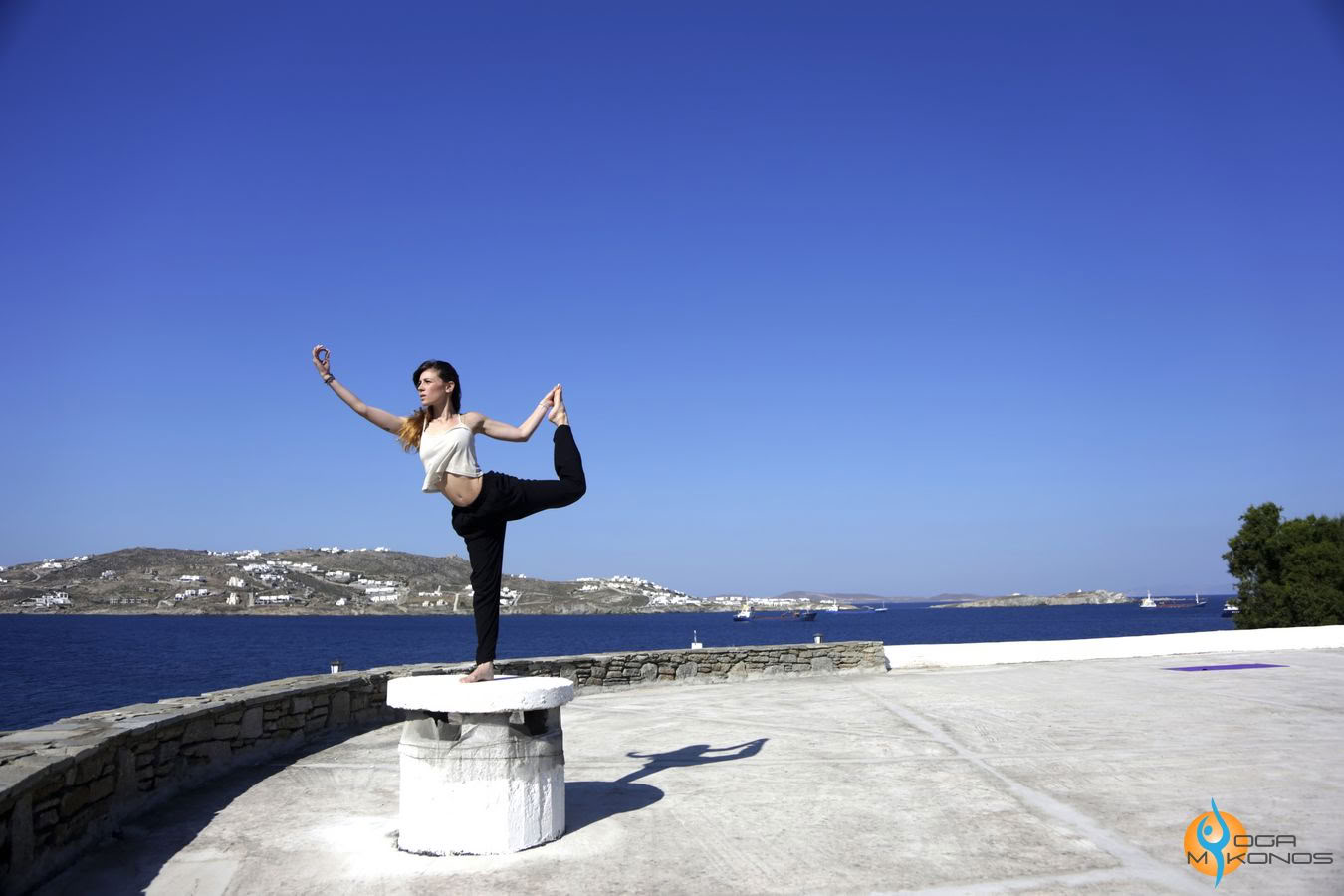 Sonnenuntergangs-Yoga