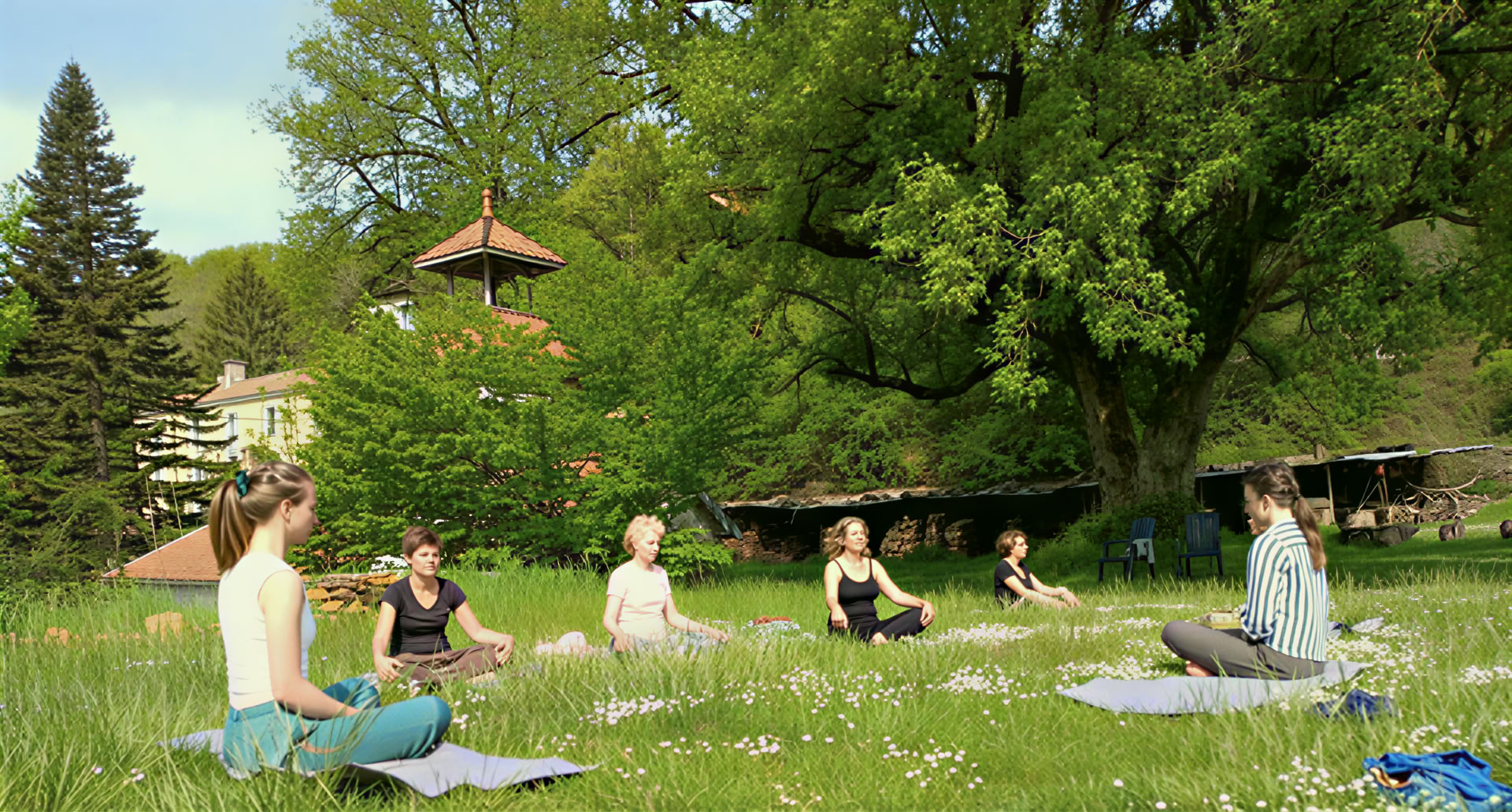 Yoga und Gehmeditation