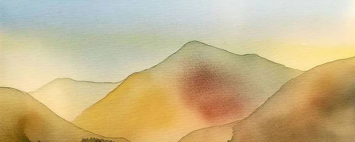 Aquarellwunder: Wasser & Spiegelungen