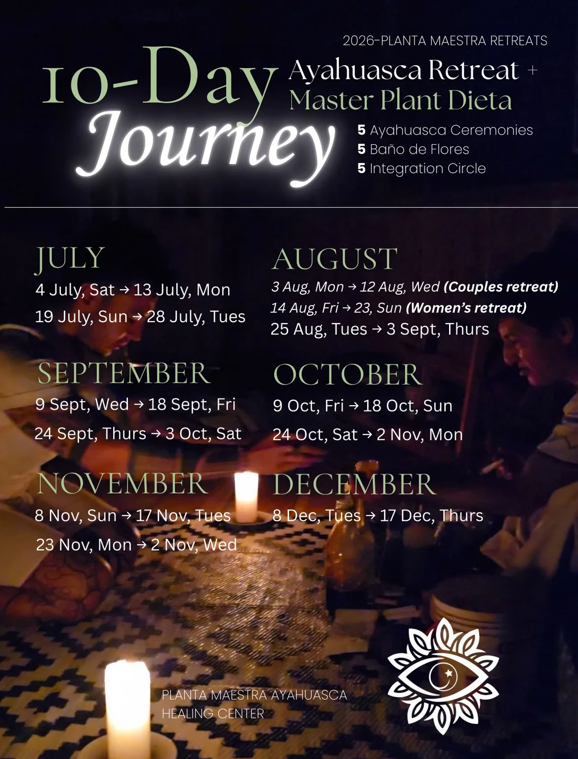 10-tägige Ayahuasca-Reise + Master-Pflanzen-Diät