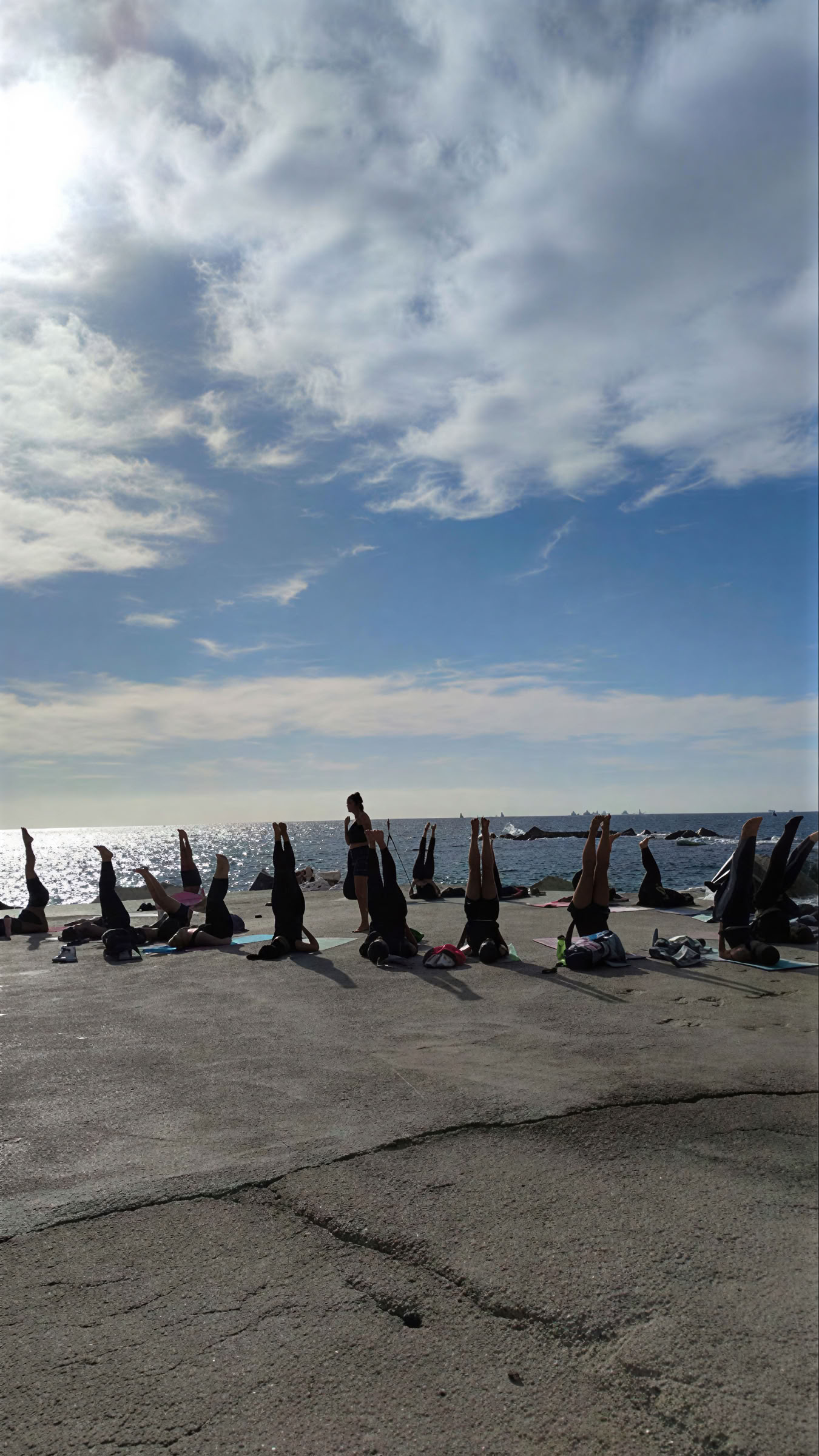 Yoga am Strand