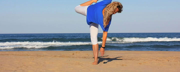 Yoga am Strand