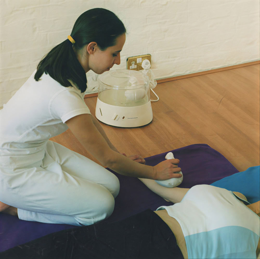 Workshop mit Kräuterstempeln