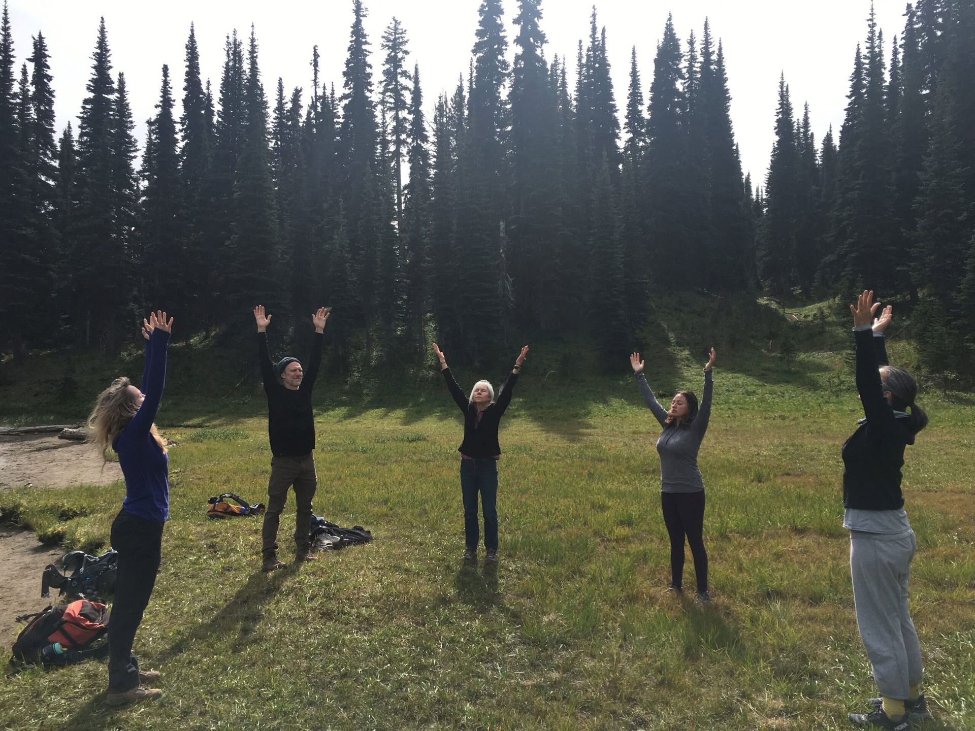 Yoga-Meditationswanderung am Mount Rainier