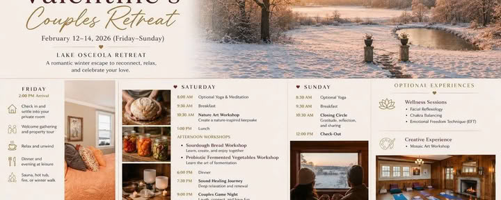 Valentinstags-Retreat für Paare — Lake Osceola Retreat