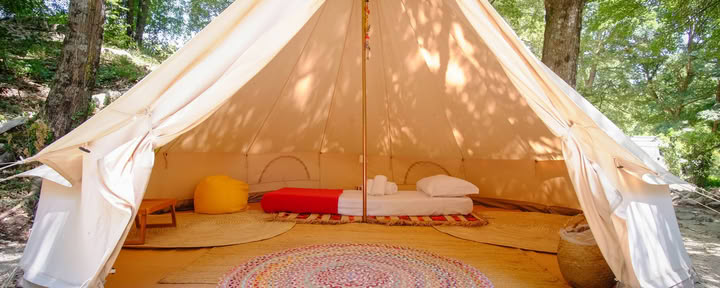 Einzel-Glamping-Zelt